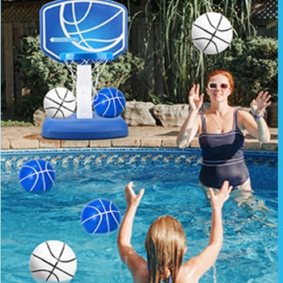 NWT Toy Life Swimming pool adjustable hoop set w/2 adjustable settings & 2 nets - Picture 2 of 11